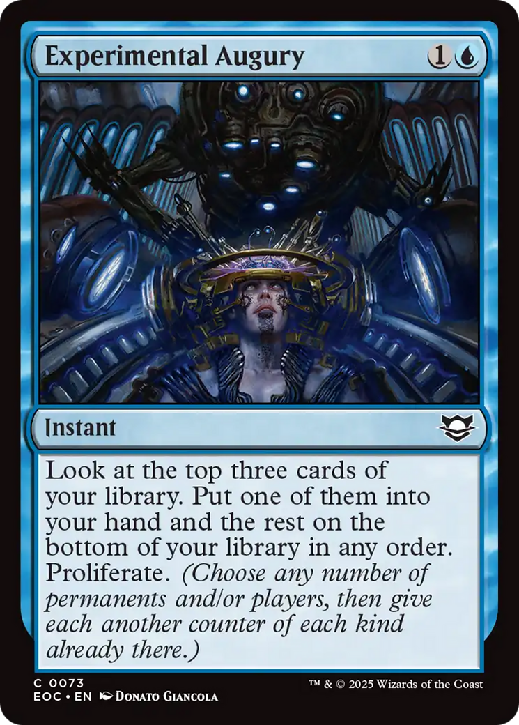 Experimental Augury [Edge of Eternities Commander] | Exor Games Bridgewater