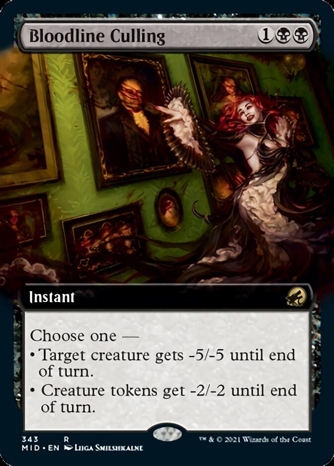 Bloodline Culling (Extended Art) [Innistrad: Midnight Hunt] | Exor Games Bridgewater