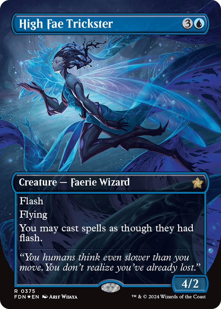 High Fae Trickster (Borderless) (Mana Foil) [Foundations] | Exor Games Bridgewater