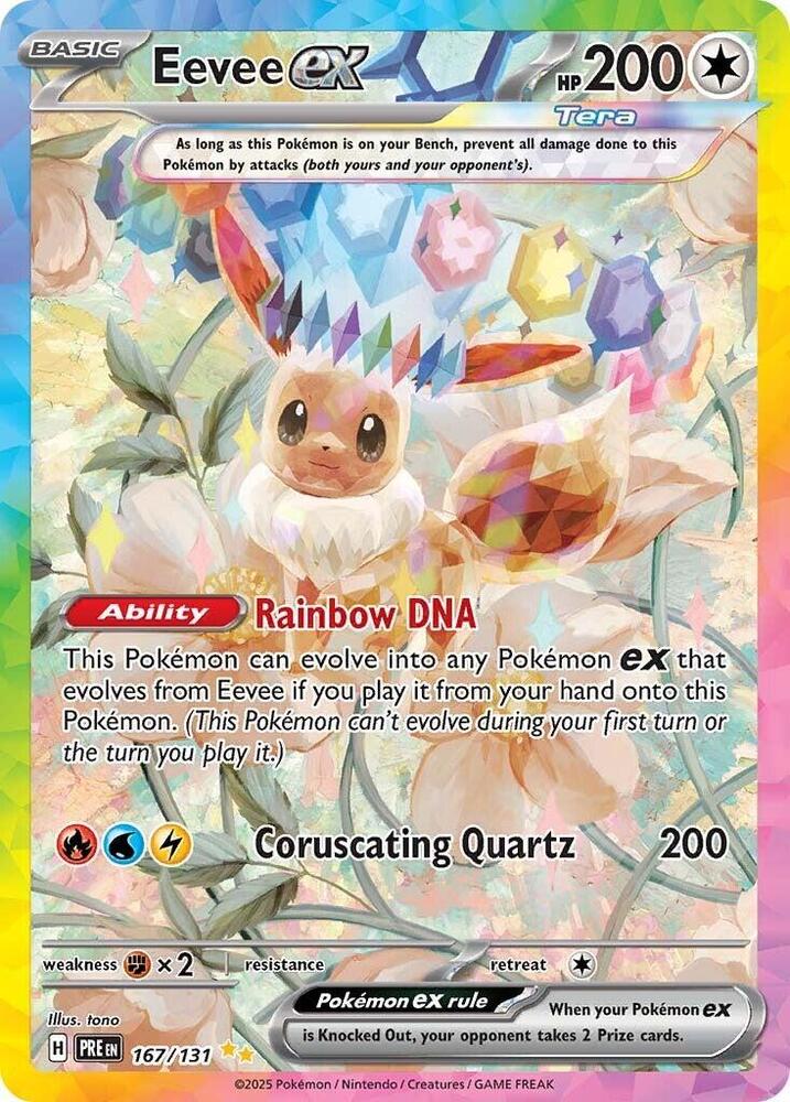 Eevee ex (167/131) [Scarlet & Violet: Prismatic Evolutions] | Exor Games Bridgewater