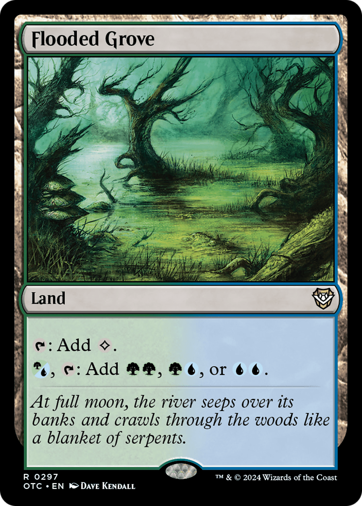 Flooded Grove [Outlaws of Thunder Junction Commander] | Exor Games Bridgewater