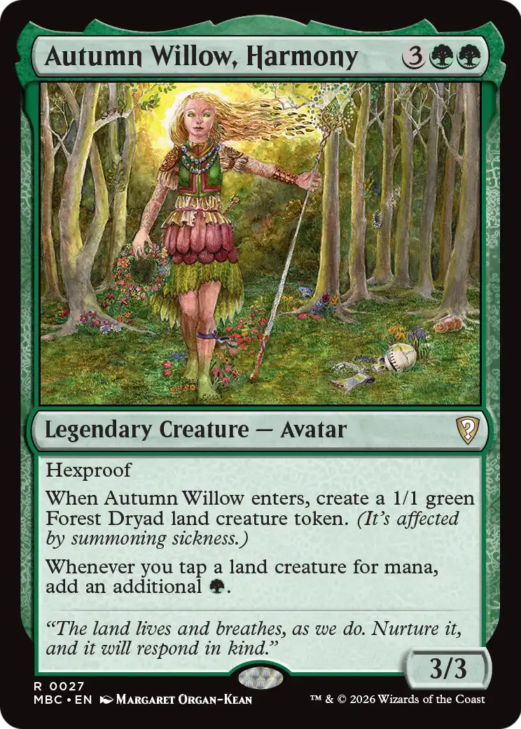 Autumn Willow, Harmony [Mystery Booster: Commander Edition] | Exor Games Bridgewater