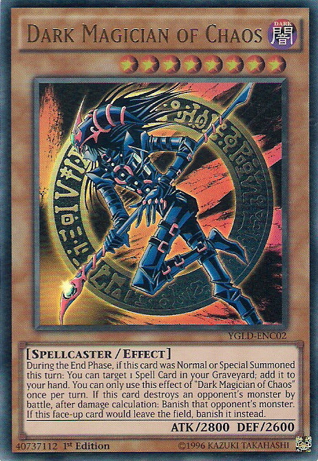Dark Magician of Chaos [YGLD-ENC02] Ultra Rare | Exor Games Bridgewater