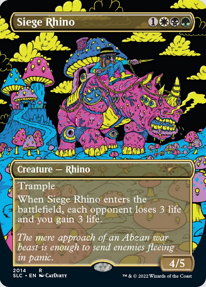 Siege Rhino (Borderless) [Secret Lair Countdown Kit] | Exor Games Bridgewater