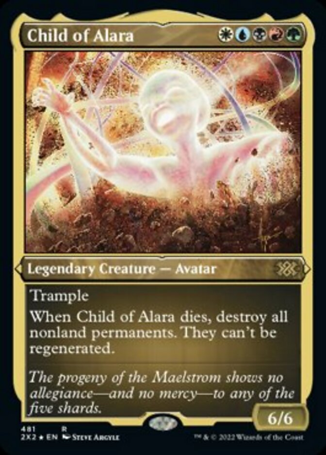 Child of Alara (Foil Etched) [Double Masters 2022] | Exor Games Bridgewater