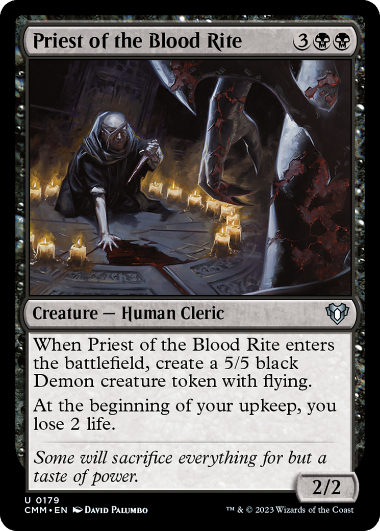 Priest of the Blood Rite [Commander Masters] | Exor Games Bridgewater