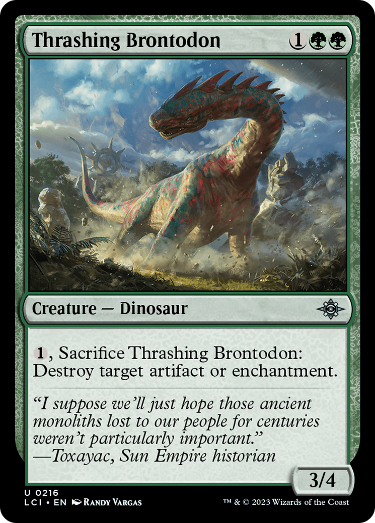 Thrashing Brontodon [The Lost Caverns of Ixalan] | Exor Games Bridgewater