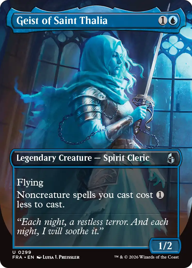 Geist of Saint Thalia (Borderless) [Reality Fracture] | Exor Games Bridgewater