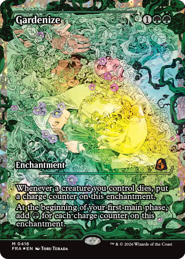 Gardenize (Showcase) (Fracture Foil) (0416) [Reality Fracture] | Exor Games Bridgewater