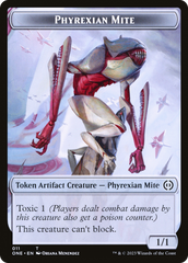 Phyrexian Mite (011) // Cat Double-Sided Token [Phyrexia: All Will Be One Tokens] | Exor Games Bridgewater