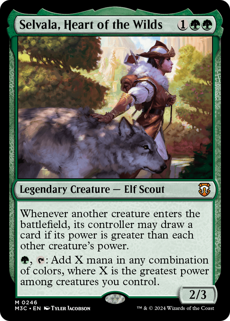 Selvala, Heart of the Wilds (Ripple Foil) [Modern Horizons 3 Commander] | Exor Games Bridgewater