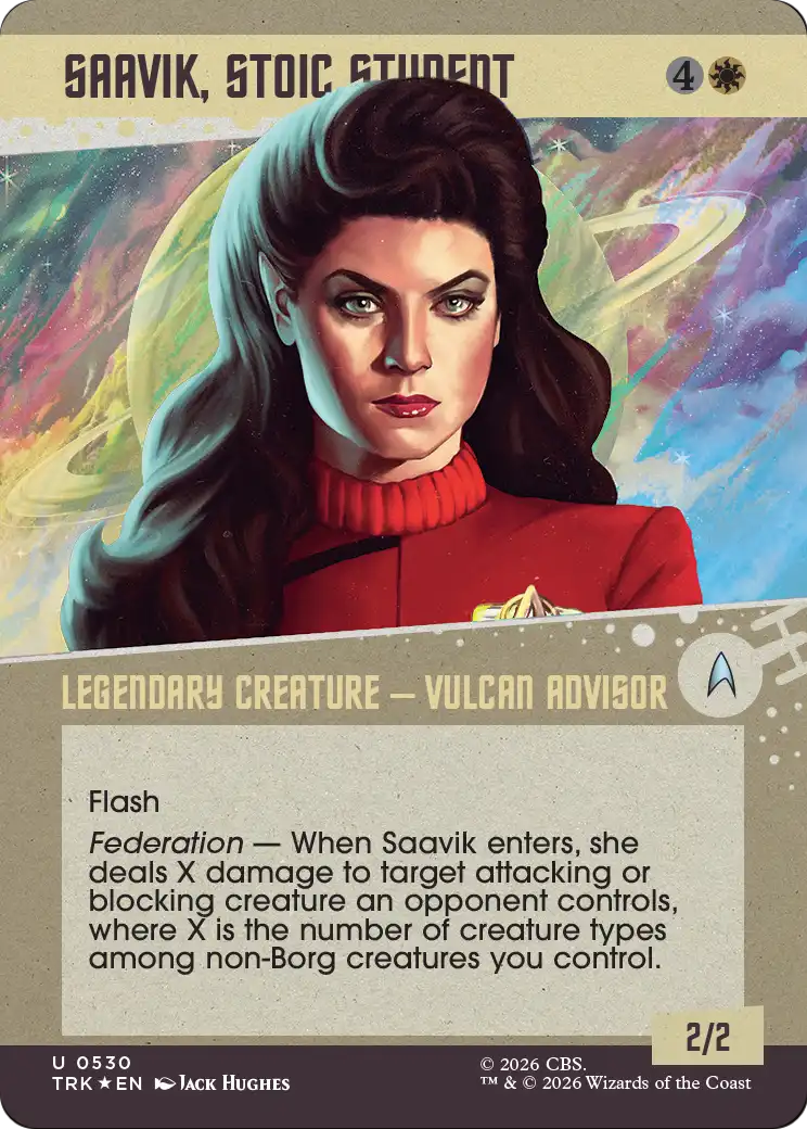 Saavik, Stoic Student (Showcase) (Surge Foil) [Star Trek] | Exor Games Bridgewater