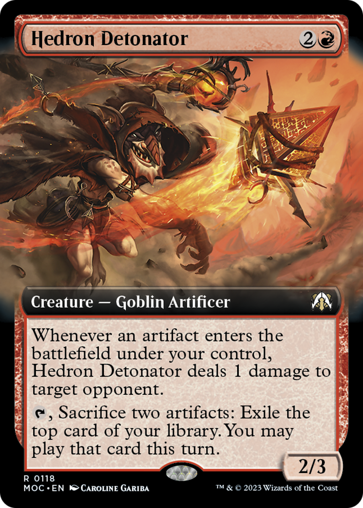 Hedron Detonator (Extended Art) [March of the Machine Commander] | Exor Games Bridgewater