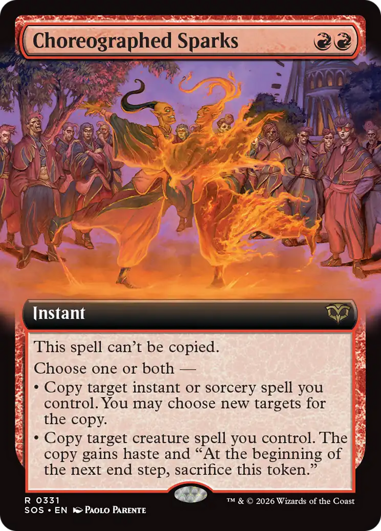 Choreographed Sparks (Extended Art) [Secrets of Strixhaven] | Exor Games Bridgewater