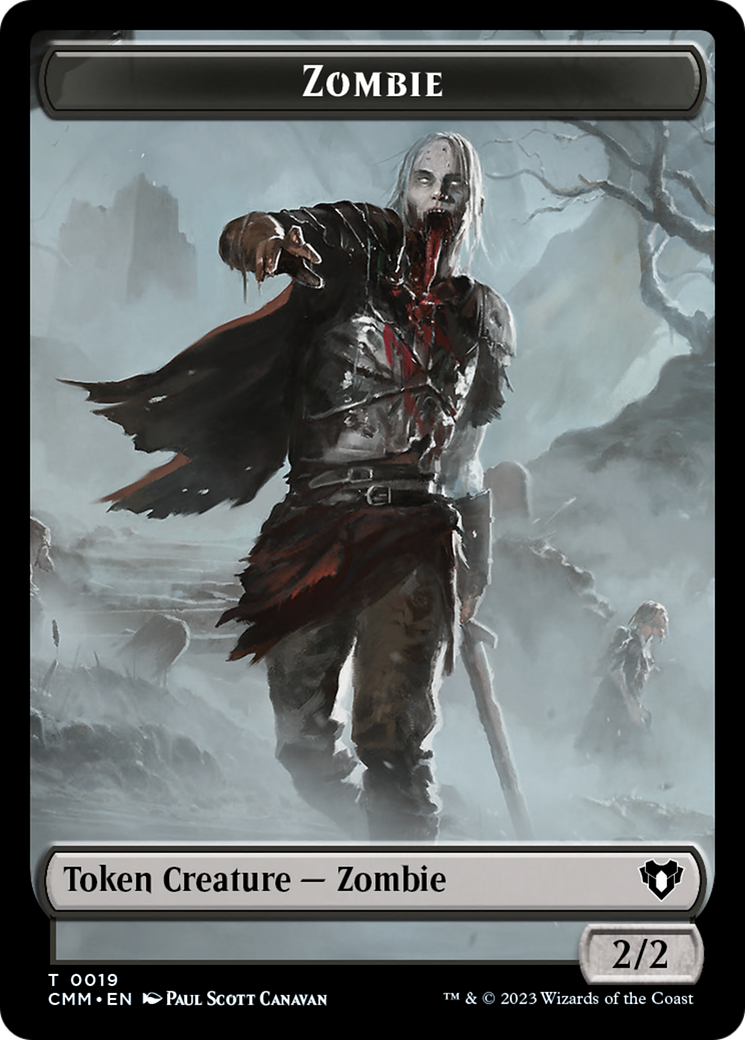 Zombie Token (19) [Commander Masters Tokens] | Exor Games Bridgewater