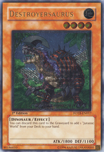 Destroyersaurus [FOTB-EN017] Ultimate Rare | Exor Games Bridgewater