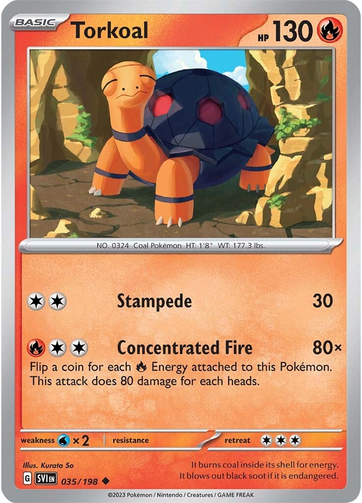 Torkoal (035/198) [Scarlet & Violet: Base Set] | Exor Games Bridgewater