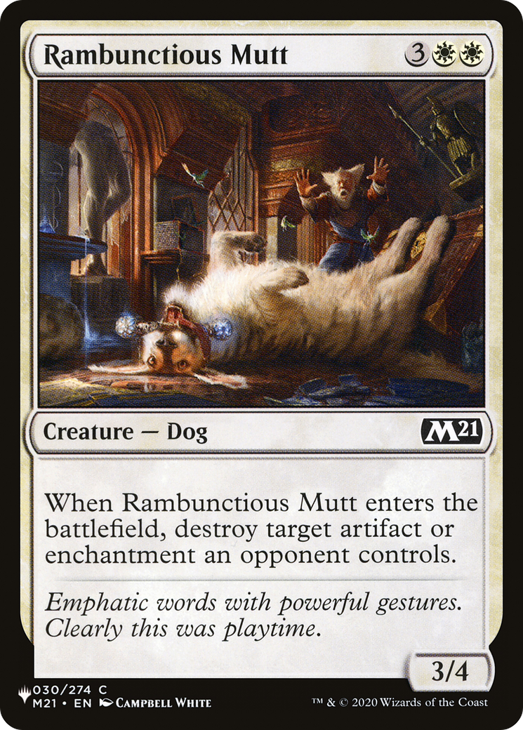 Rambunctious Mutt [The List Reprints] | Exor Games Bridgewater