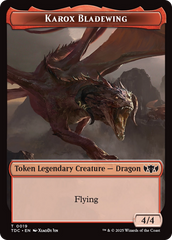 Karox Bladewing // Copy Double-Sided Token [Tarkir: Dragonstorm Commander Tokens] | Exor Games Bridgewater