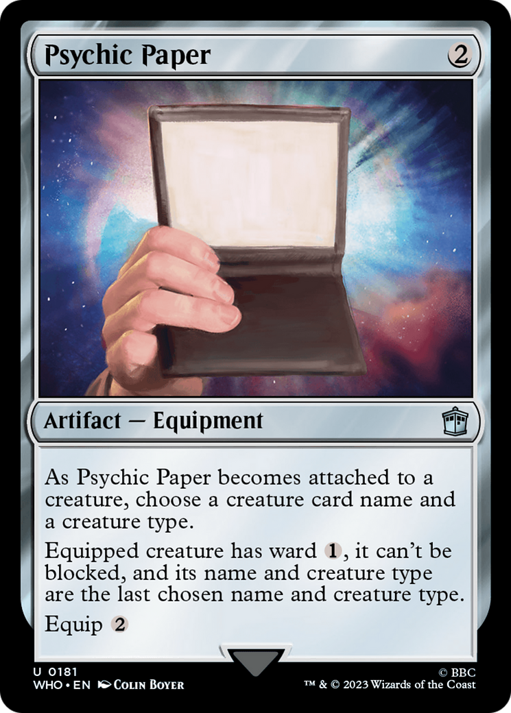 Psychic Paper [Doctor Who] | Exor Games Bridgewater