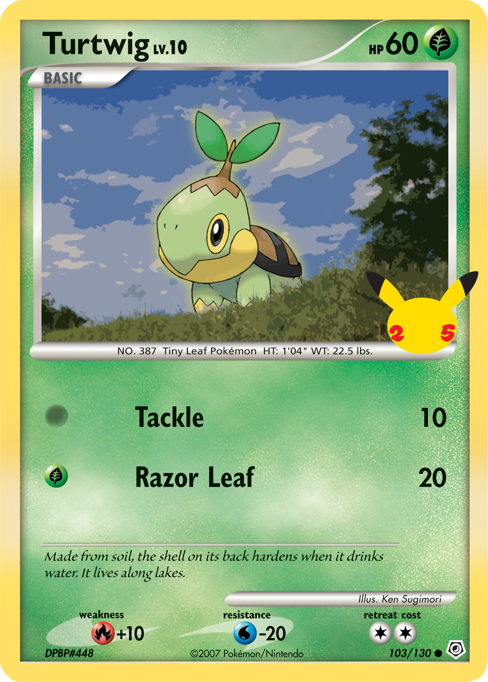 Turtwig (103/130) (Jumbo Card) [First Partner Pack] | Exor Games Bridgewater