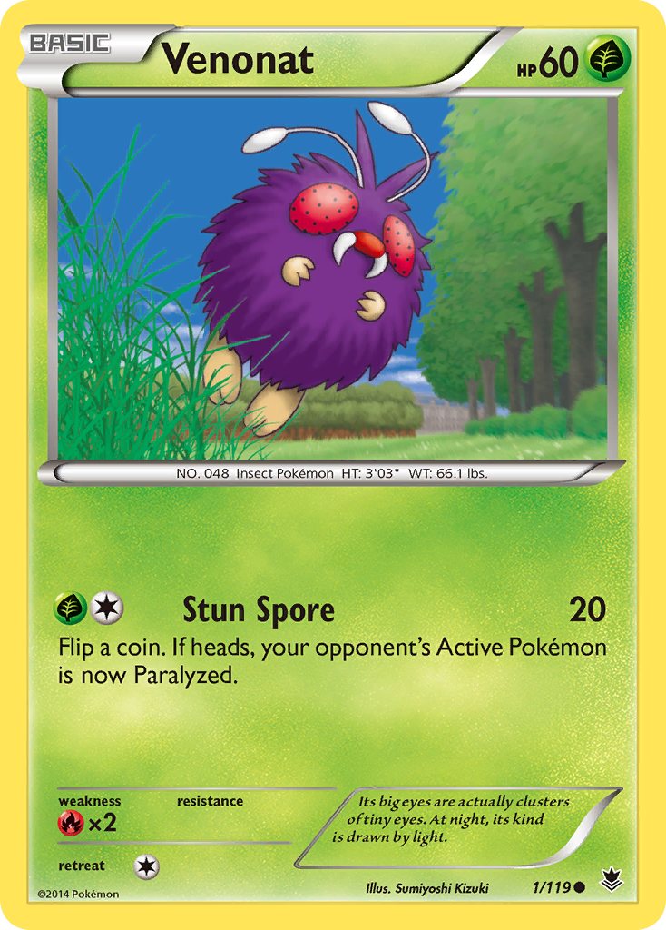 Venonat (1/119) [XY: Phantom Forces] | Exor Games Bridgewater