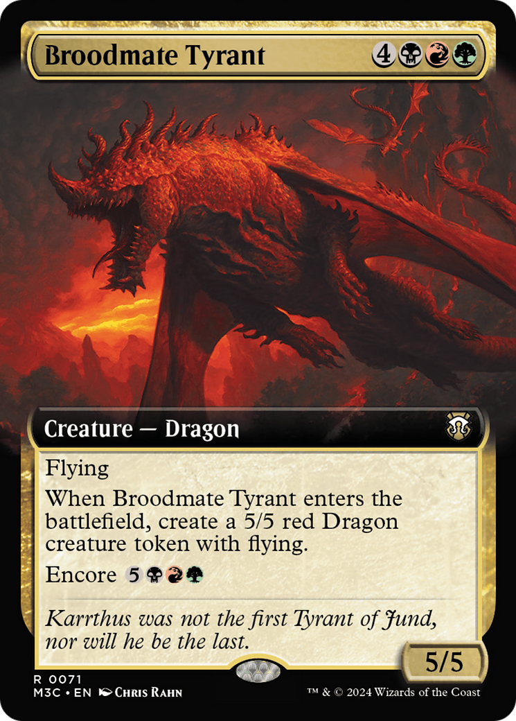 Broodmate Tyrant (Extended Art) [Modern Horizons 3 Commander] | Exor Games Bridgewater