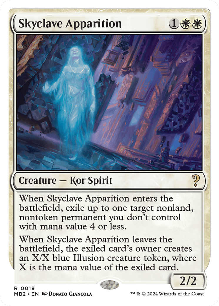 Skyclave Apparition (White Border) [Mystery Booster 2] | Exor Games Bridgewater