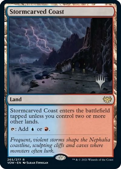 Stormcarved Coast (Promo Pack) [Innistrad: Crimson Vow Promos] | Exor Games Bridgewater