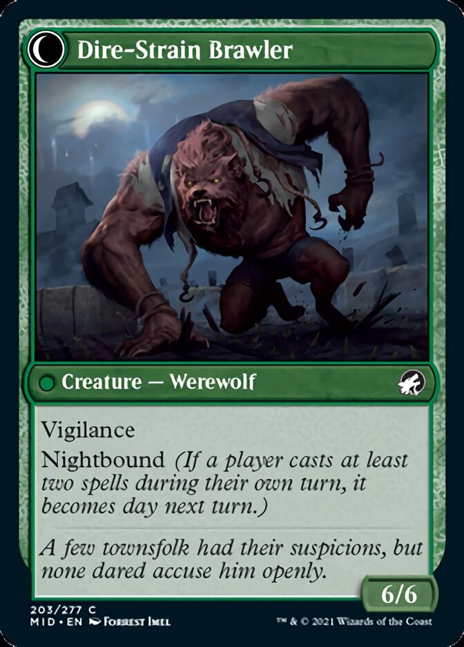 Tireless Hauler // Dire-Strain Brawler [Innistrad: Midnight Hunt] | Exor Games Bridgewater