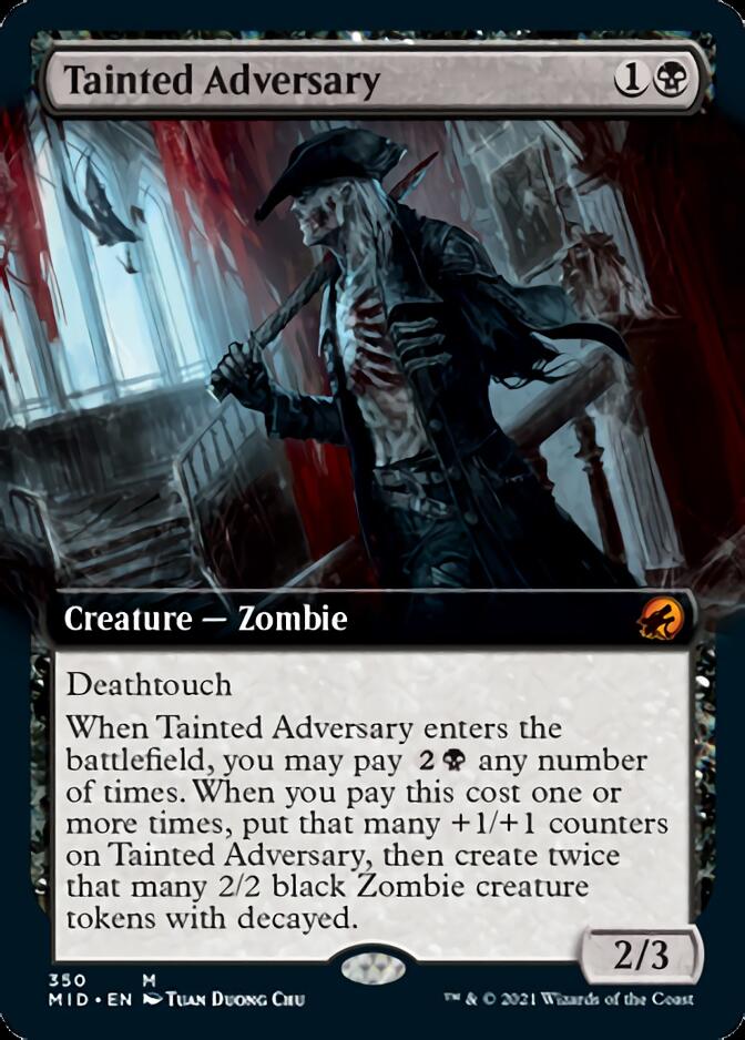 Tainted Adversary (Extended Art) [Innistrad: Midnight Hunt] | Exor Games Bridgewater