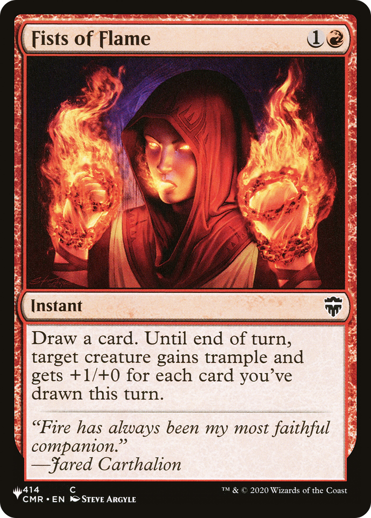 Fists of Flame [The List Reprints] | Exor Games Bridgewater