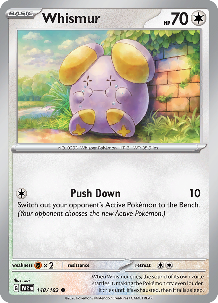 Whismur (148/182) [Scarlet & Violet: Paradox Rift] | Exor Games Bridgewater