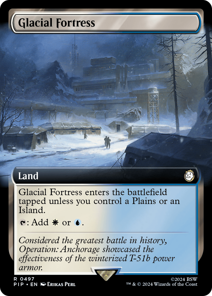 Glacial Fortress (Extended Art) [Fallout] | Exor Games Bridgewater