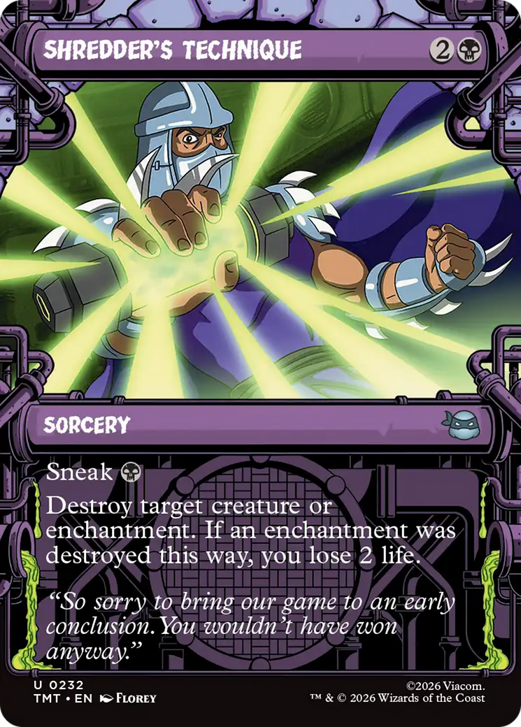 Shredder's Technique (Showcase) [Teenage Mutant Ninja Turtles] | Exor Games Bridgewater