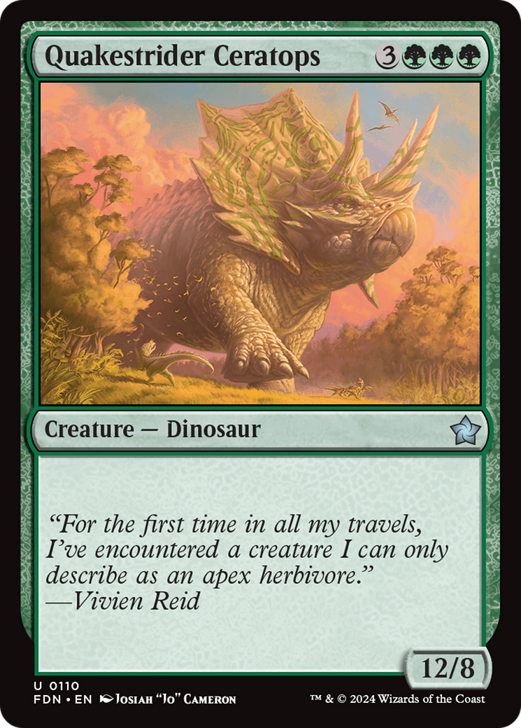 Quakestrider Ceratops [Foundations] | Exor Games Bridgewater