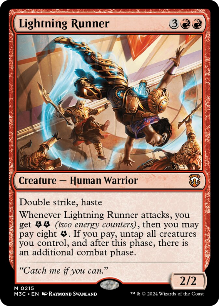 Lightning Runner (Ripple Foil) [Modern Horizons 3 Commander] | Exor Games Bridgewater