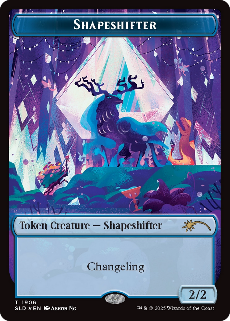 Shapeshifter Token (1906) (Double Rainbow Foil) [Secret Lair Drop Series] | Exor Games Bridgewater