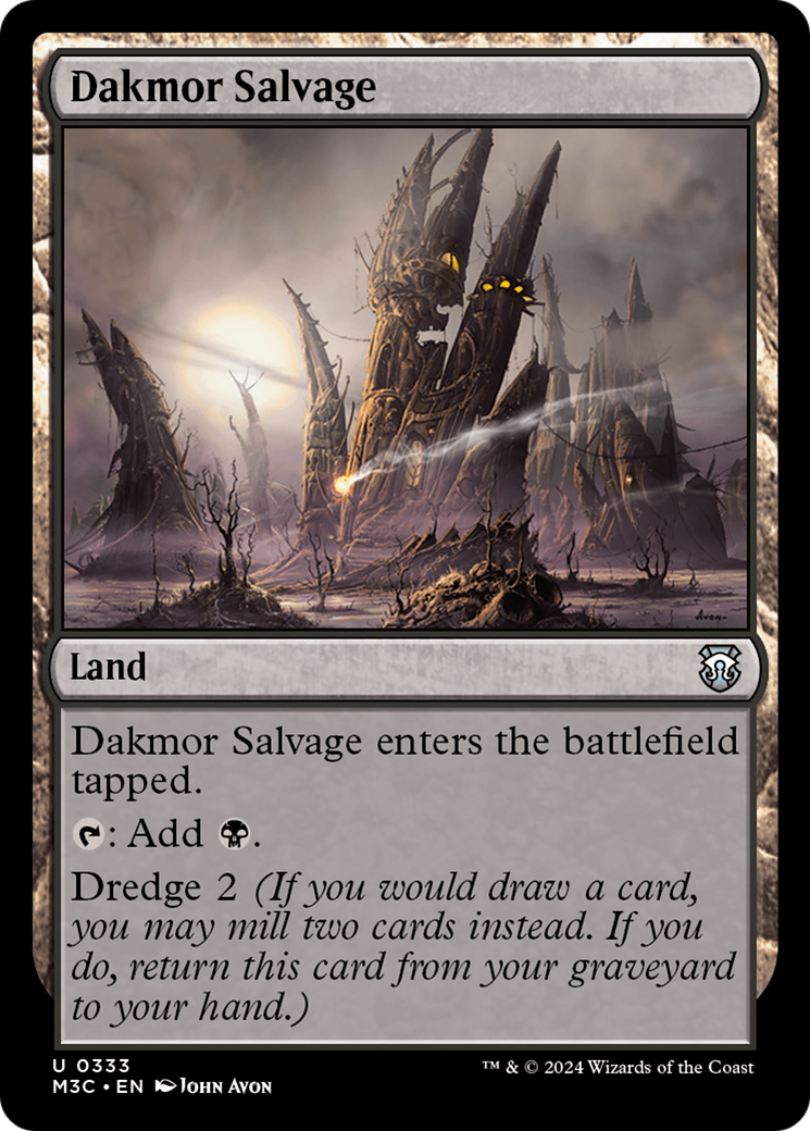 Dakmor Salvage (Ripple Foil) [Modern Horizons 3 Commander] | Exor Games Bridgewater