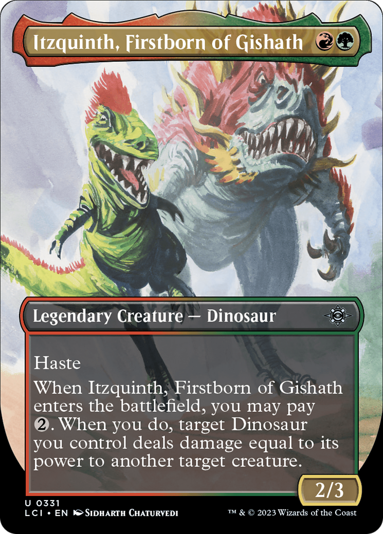 Itzquinth, Firstborn of Gishath (Borderless) [The Lost Caverns of Ixalan] | Exor Games Bridgewater