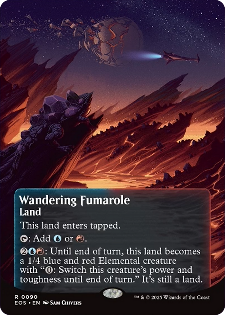 Wandering Fumarole (0090) (Borderless) [Edge of Eternities: Stellar Sights] | Exor Games Bridgewater