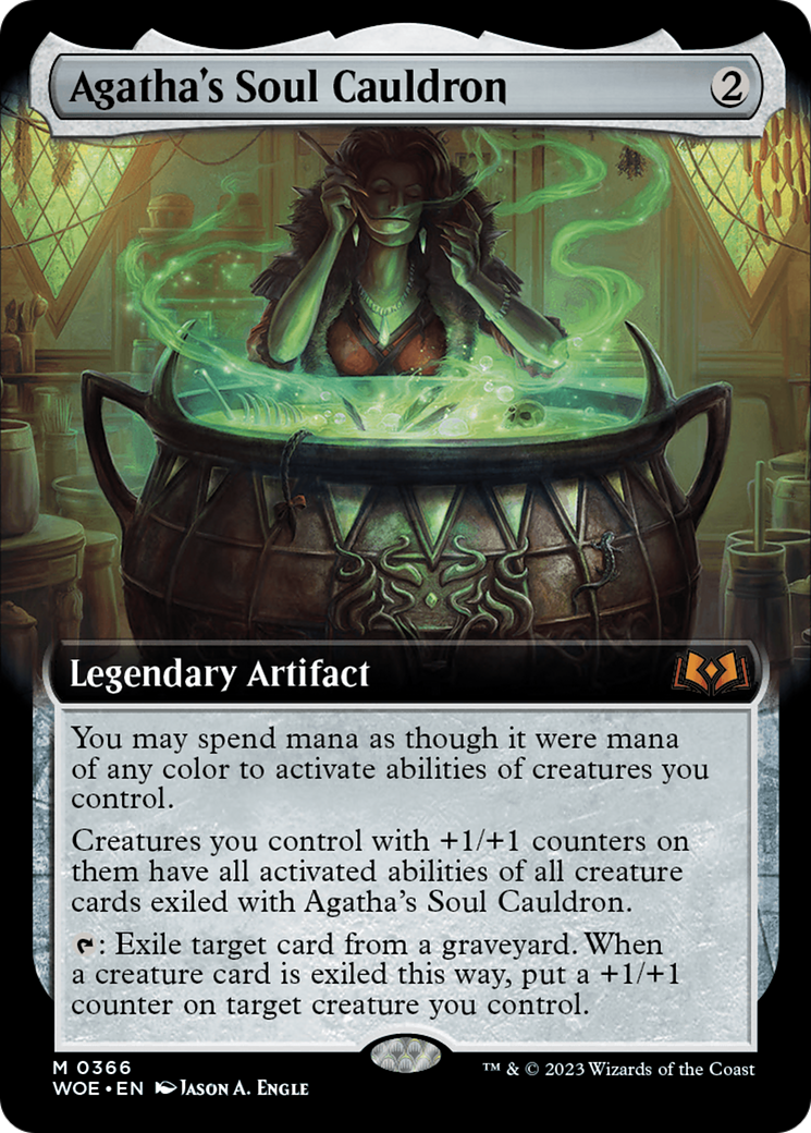 Agatha's Soul Cauldron (Extended Art) [Wilds of Eldraine] | Exor Games Bridgewater