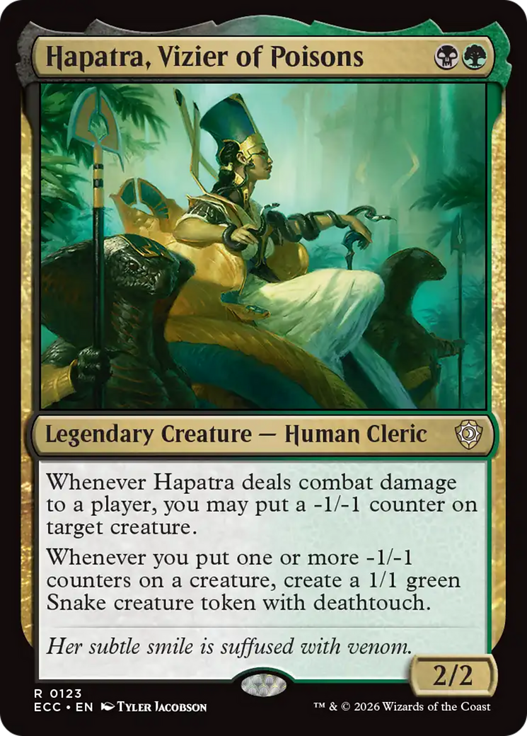 Hapatra, Vizier of Poisons [Lorwyn Eclipsed Commander] | Exor Games Bridgewater