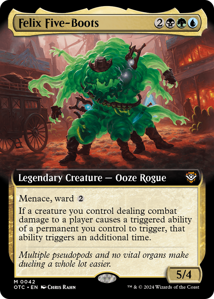 Felix Five-Boots (Extended Art) [Outlaws of Thunder Junction Commander] | Exor Games Bridgewater