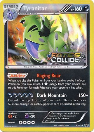 Tyranitar (XY130) (Staff) [XY: Black Star Promos] | Exor Games Bridgewater