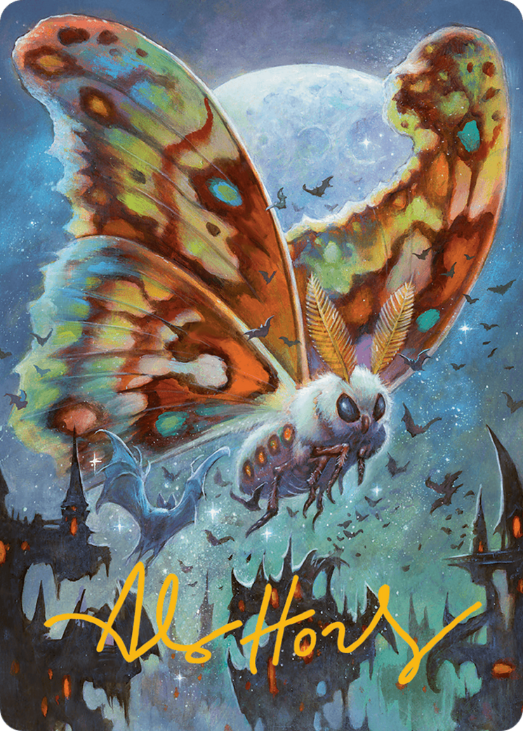 Luminous Broodmoth Art Card (Gold-Stamped Signature) [Bloomburrow Art Series] | Exor Games Bridgewater