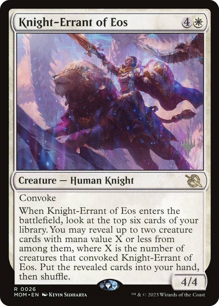 Knight-Errant of Eos (Promo Pack) [March of the Machine Promos] | Exor Games Bridgewater