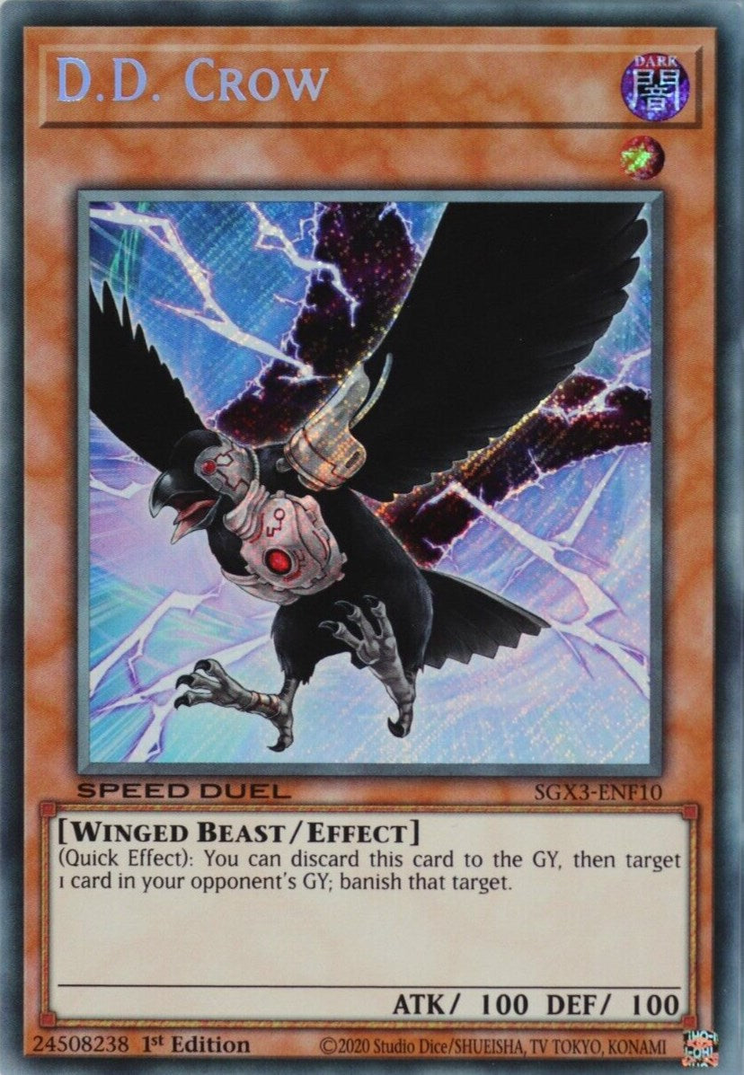 D.D. Crow [SGX3-ENF10] Secret Rare | Exor Games Bridgewater