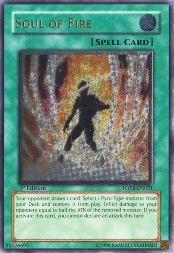 Soul of Fire [FOTB-EN031] Ultimate Rare | Exor Games Bridgewater