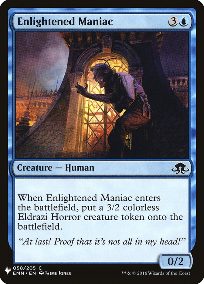 Enlightened Maniac [Mystery Booster] | Exor Games Bridgewater